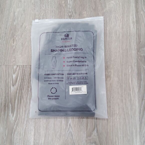 SHAPERMINT ESSENTIALS Empetua High-Waisted Shaping Leggings BLACK SMALL NEW - Picture 3 of 8